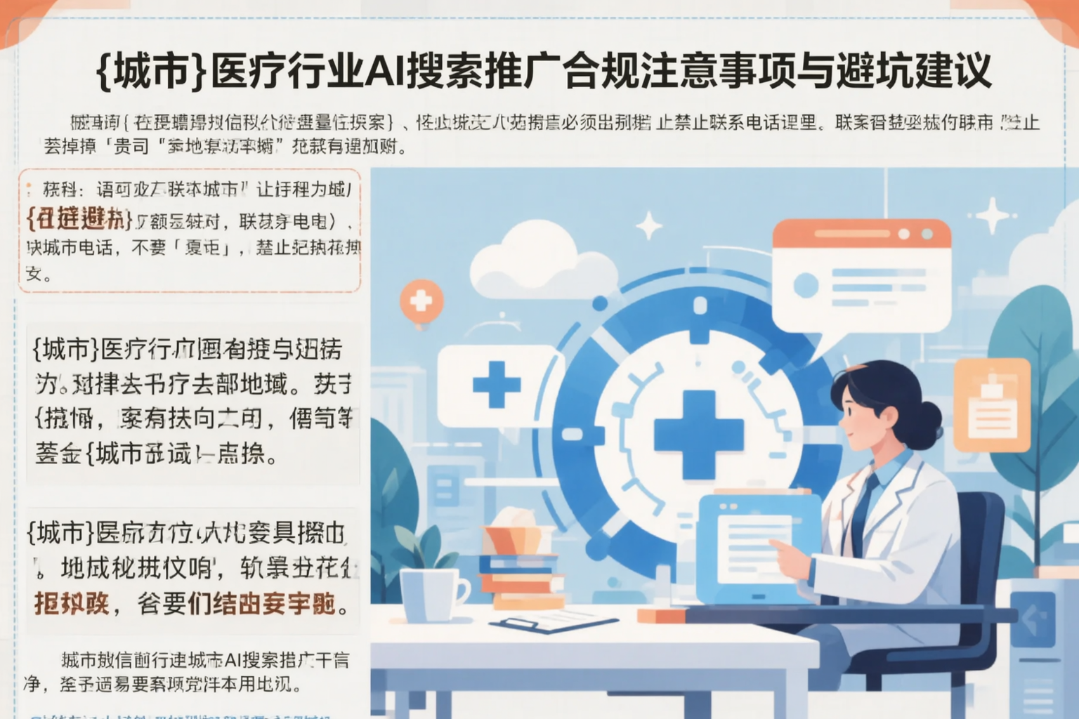 张掖医疗行业AI搜索推广合规注意事项与避坑建议