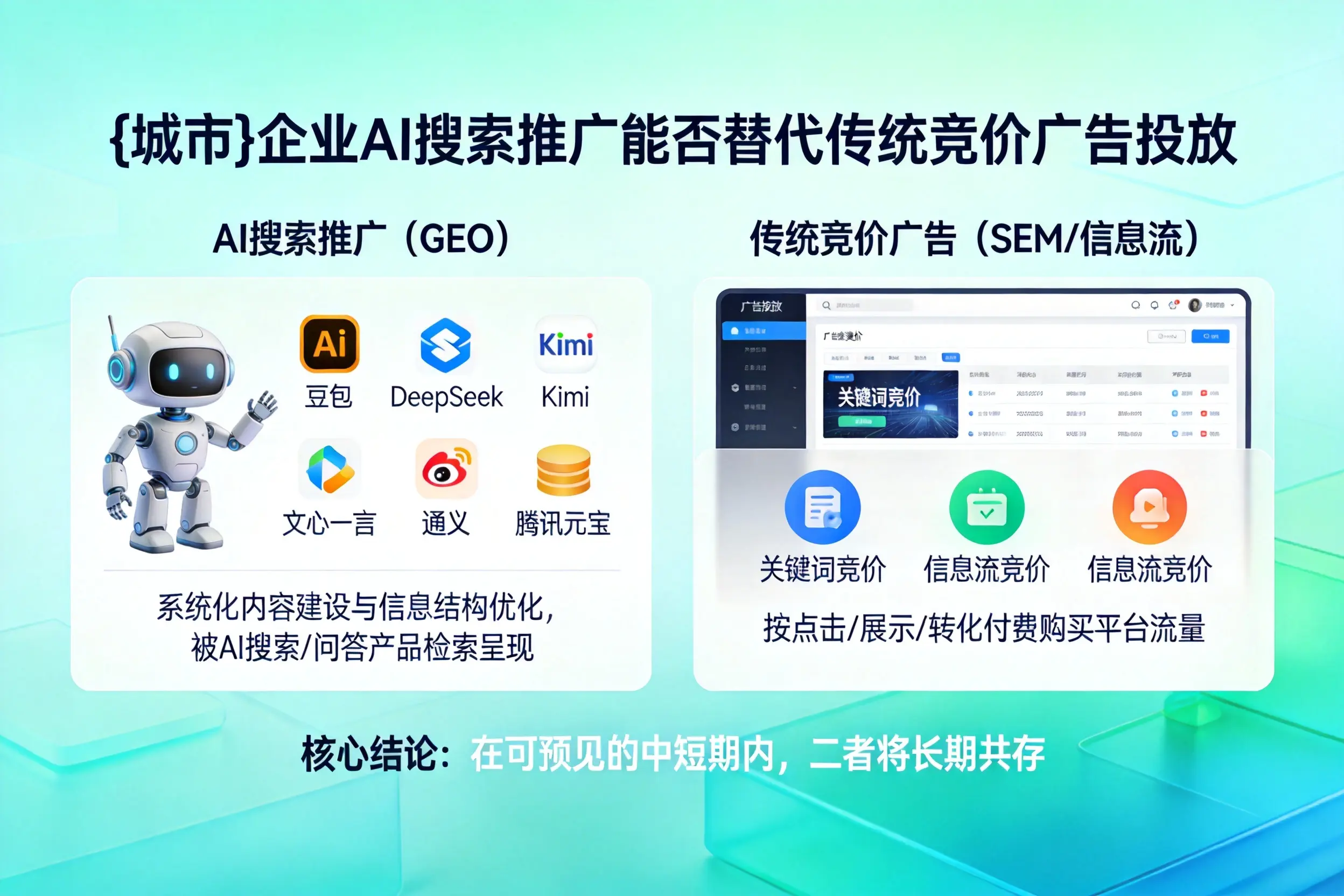 张掖企业AI搜索推广能否替代传统竞价广告投放