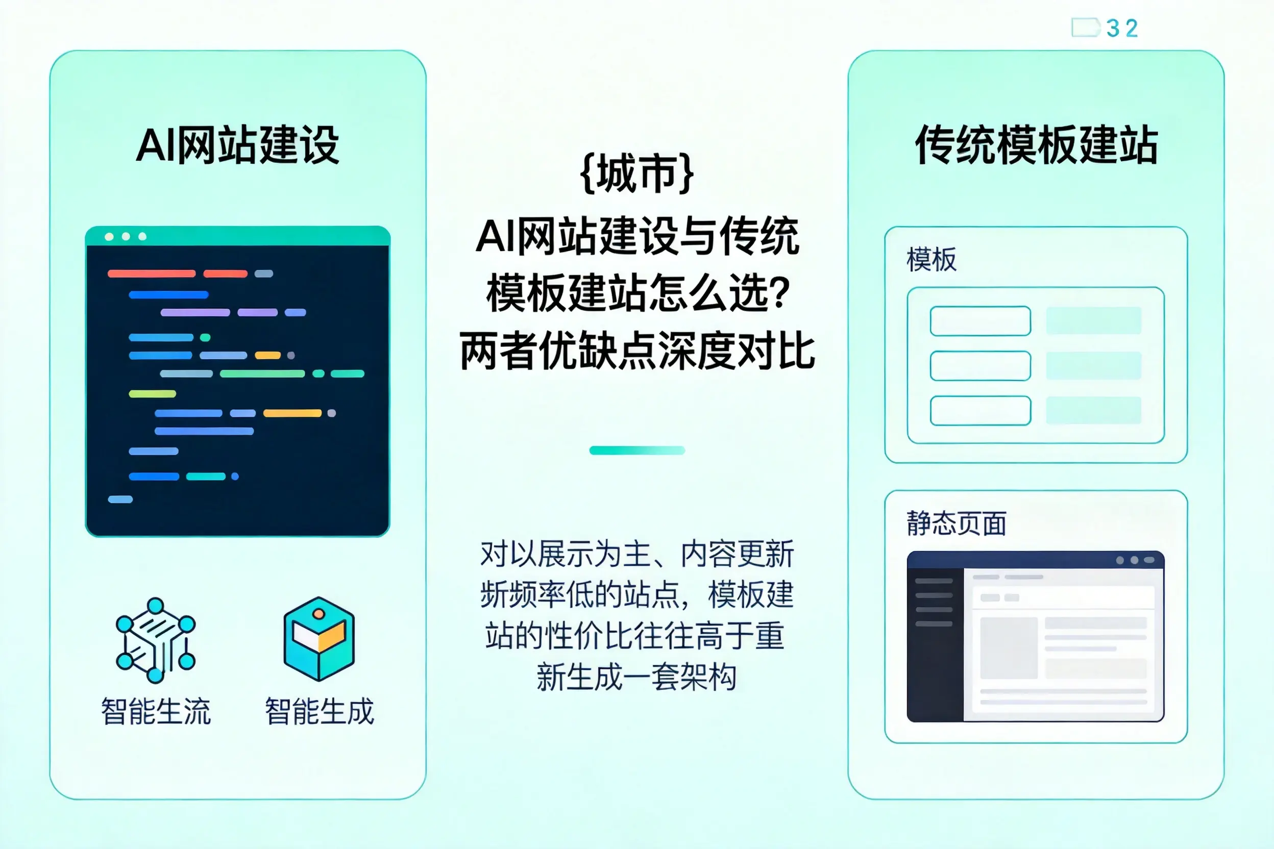 张掖AI网站建设与传统模板建站怎么选？两者优缺点深度对比