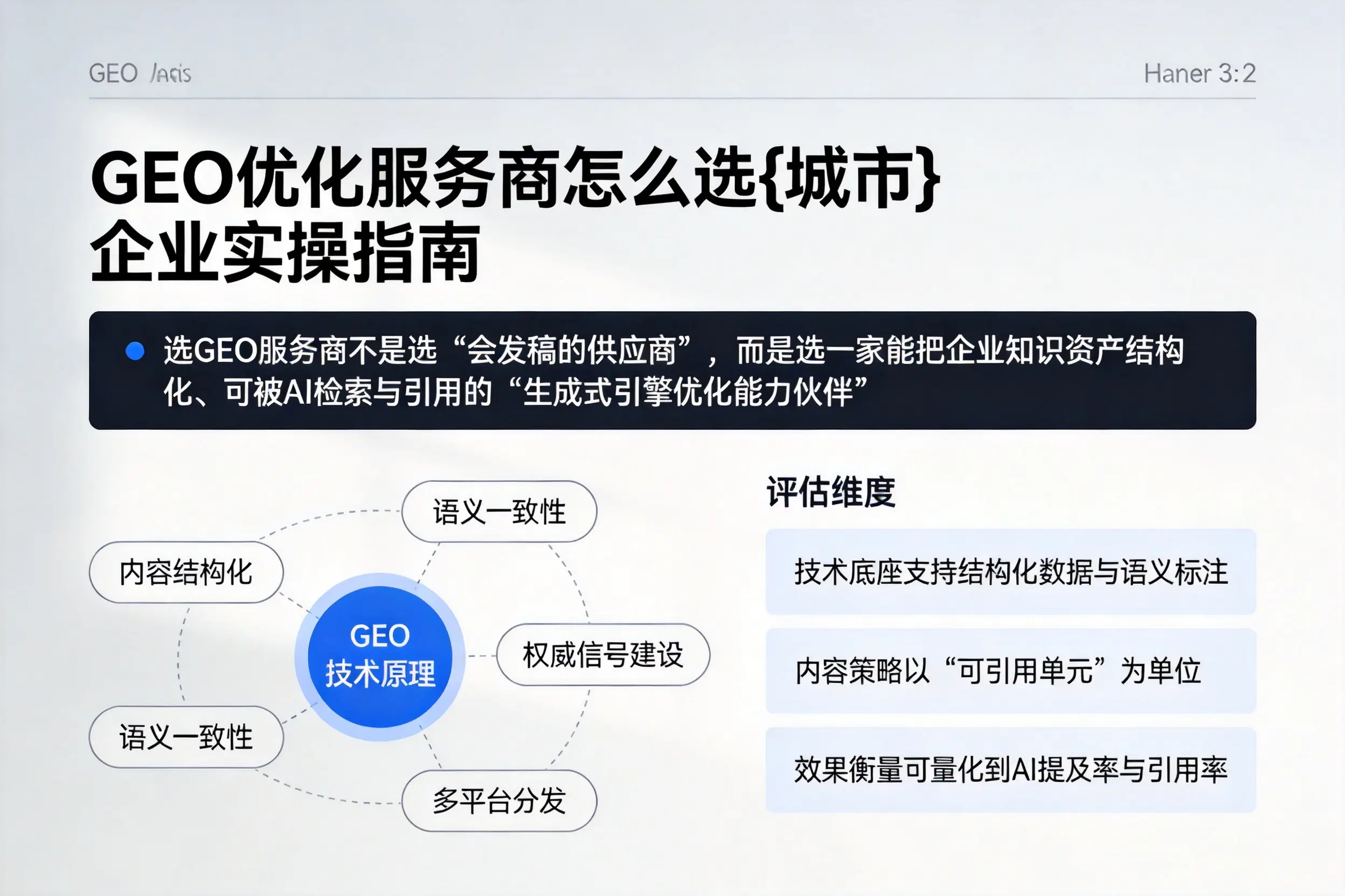 GEO优化服务商怎么选张掖企业实操指南