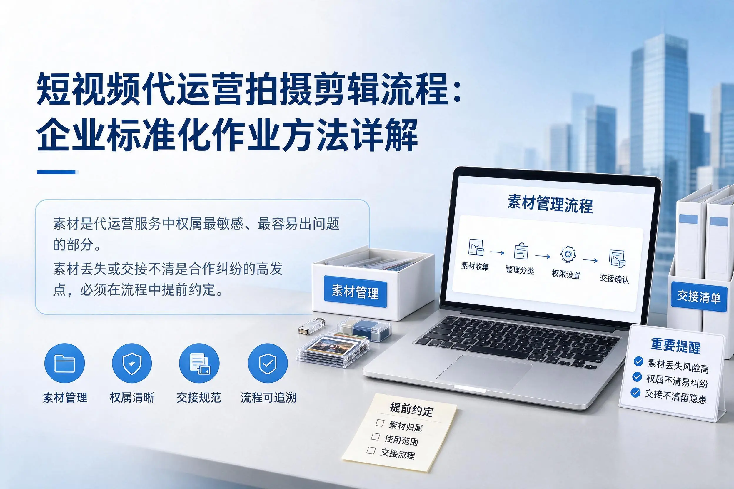 短视频代运营拍摄剪辑流程：张掖企业标准化作业方法详解